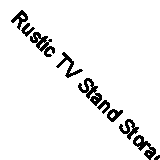 Rustic TV Stand Storage Unit with Shelves Sliding Doors Light Wood Ulan